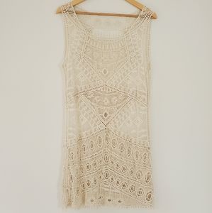 Vintage crochet sheath dress